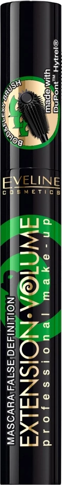 Podaljšujoča maskara Extension Volume 4D False Definition Eveline Cosmetics, črna, 10 ml