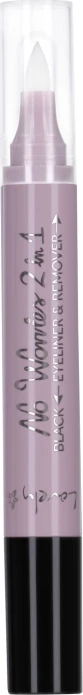 Eyeliner in korektor Lovely No Worries 2in1 za ženske, črn, 1 kos