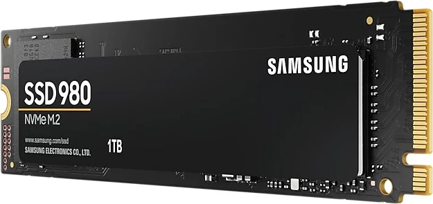 SSD, 1 TB, M.2, PCI Express 3.0, NVMe, Samsung 980, črn
