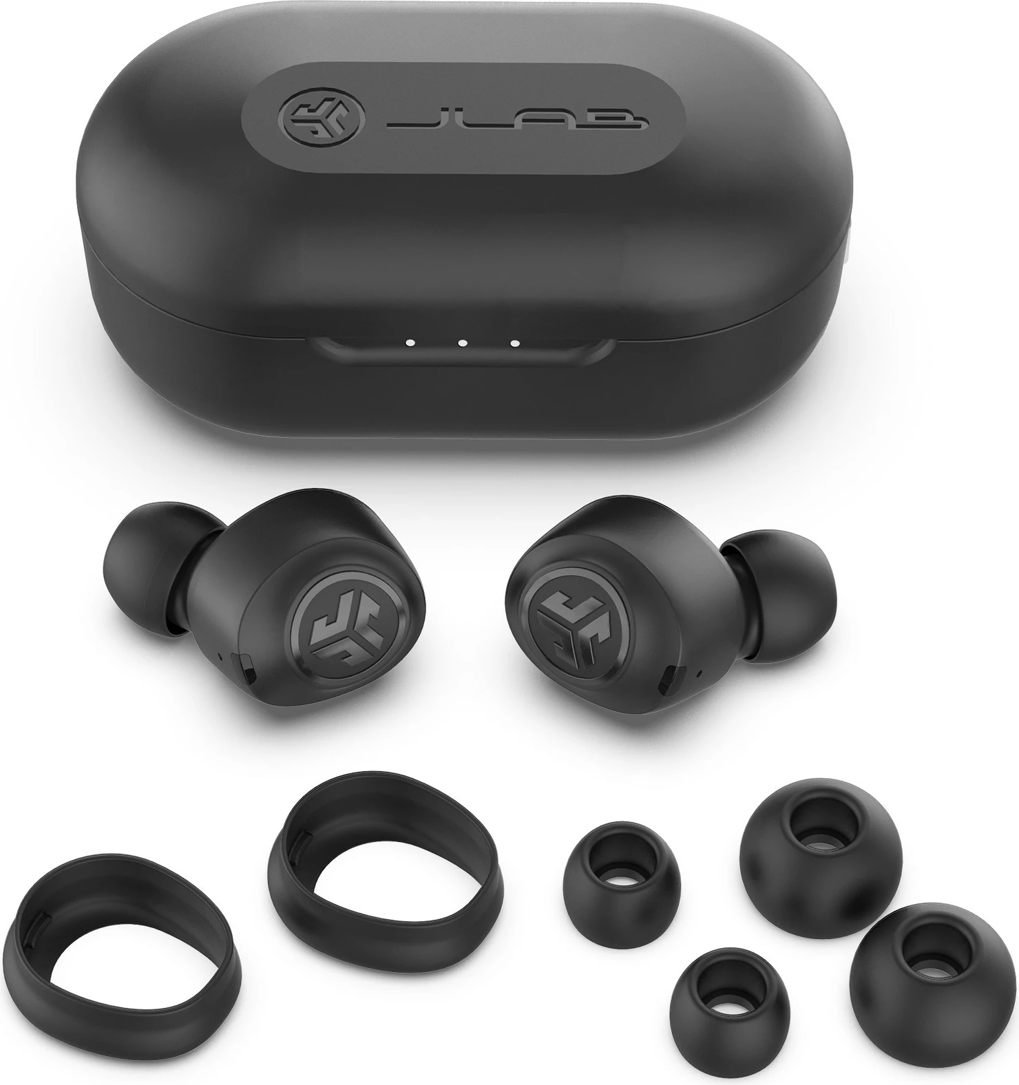 Brezžične slušalke JLAB Audio JBuds Air TWS, Bluetooth, s polnilnim etuijem, črne