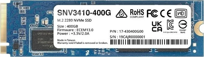 SSD 400 GB M.2 PCI Express 3.0 Synology SNV3410