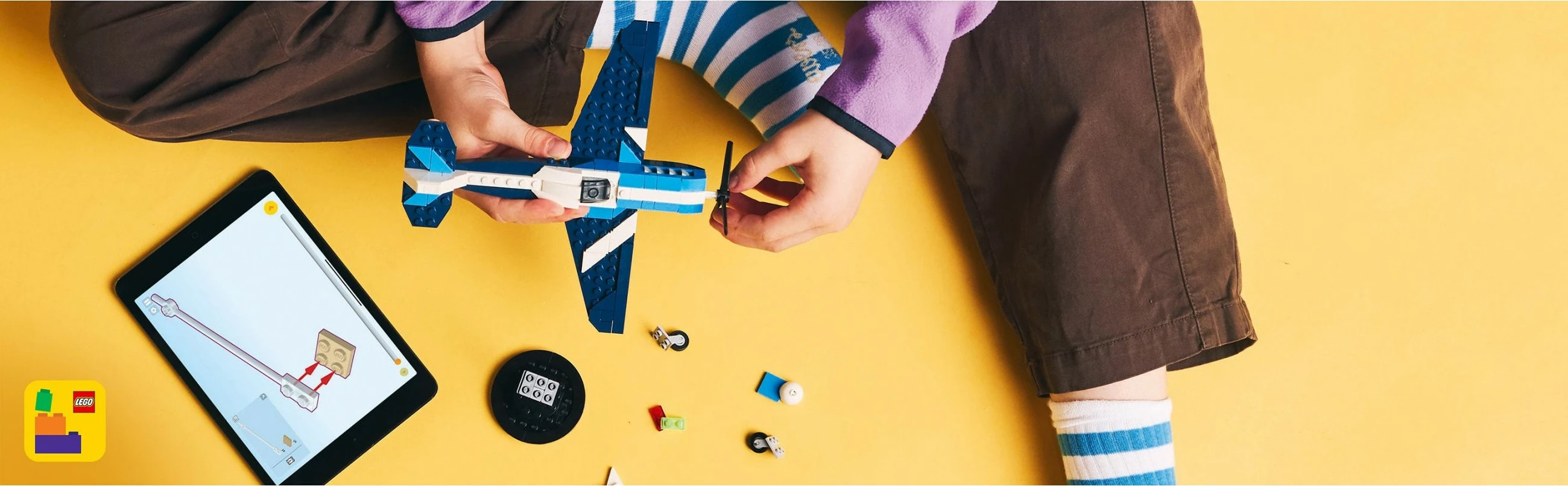 Set za sestavljanje 3-v-1, LEGO Creator 31160, 178 kosov, dirkalni letalnik, moder