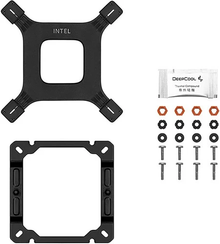 Hladilnik procesorja Deepcool AG400 Black ARGB V2, 120 mm, LED, črn