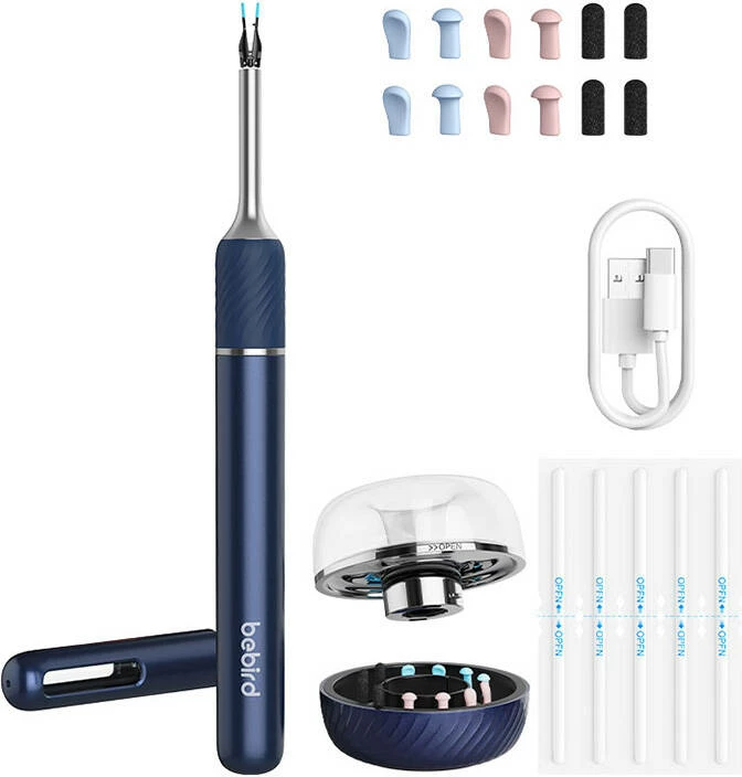 Otoskop z 10 MP kamero Bebird Note 5 Pro, moder