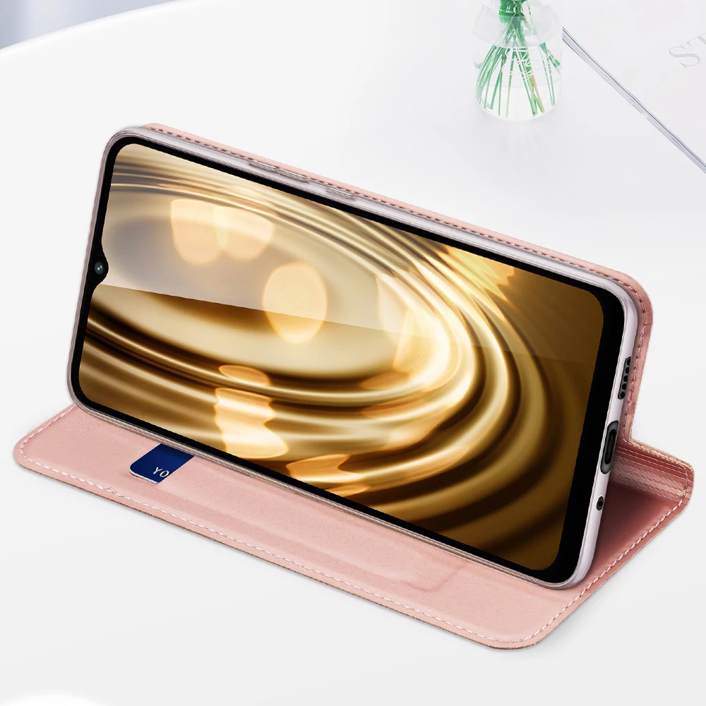 Zaščitni ovitek Dux Ducis Skin Pro za Xiaomi Redmi 11A / Poco C55 / Redmi 12C, z vložkom za kartice, stojalom, črn