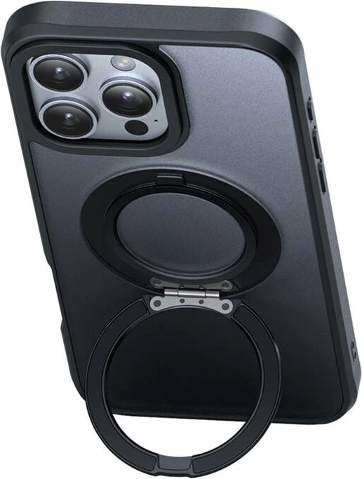 Ovitek za telefon za iPhone 16 Pro Max z MagSafe in držalom, Mcdodo PC-4933, črn