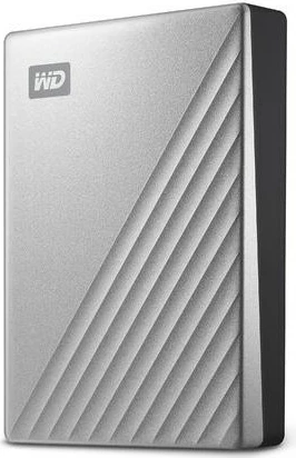Zunanji trdi disk Western Digital My Passport Ultra, 1 TB, USB Type-C, črn, srebrn
