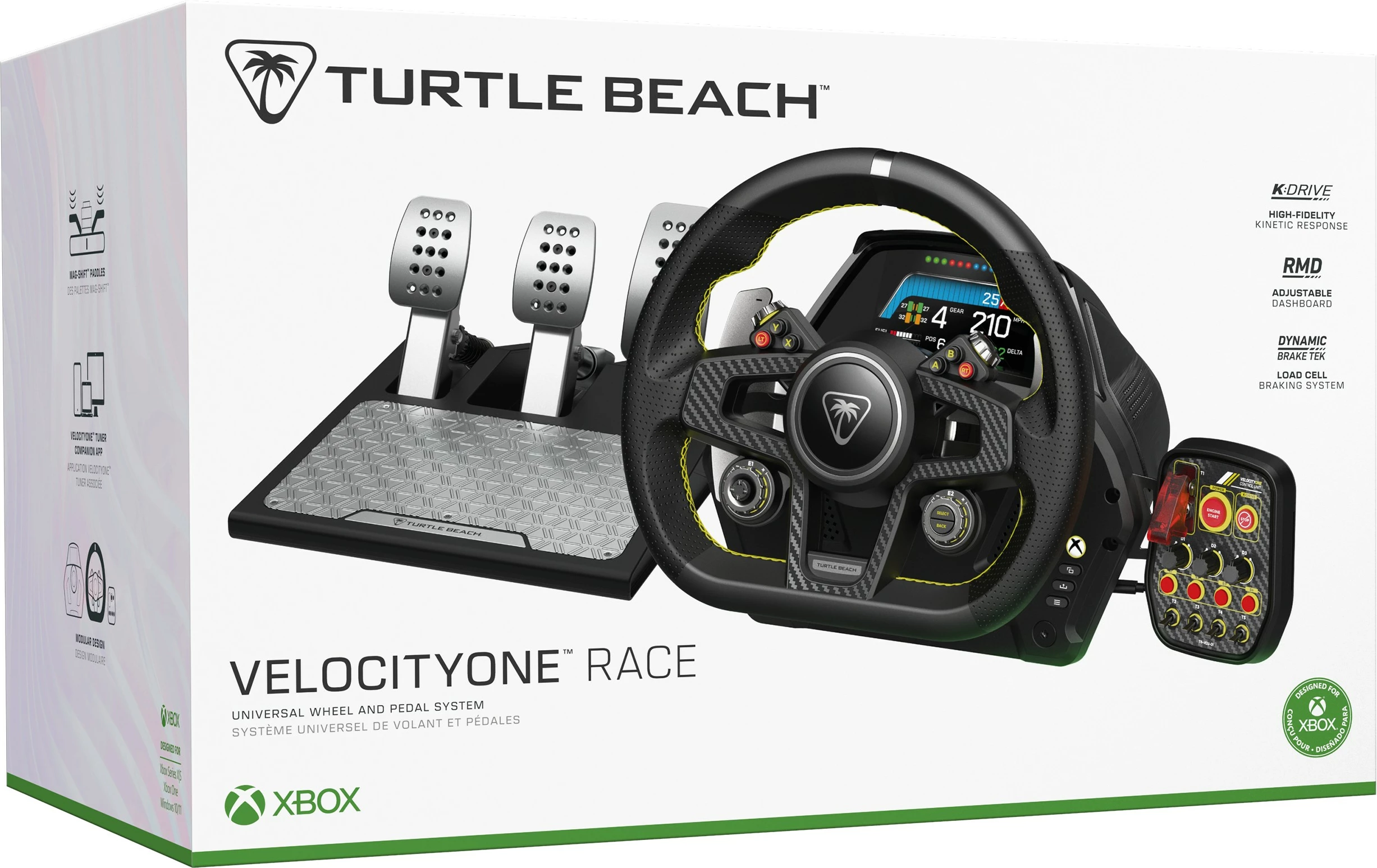 Volan in pedala Turtle Beach VelocityOne, PC, Xbox One, Xbox Series S/X, črn