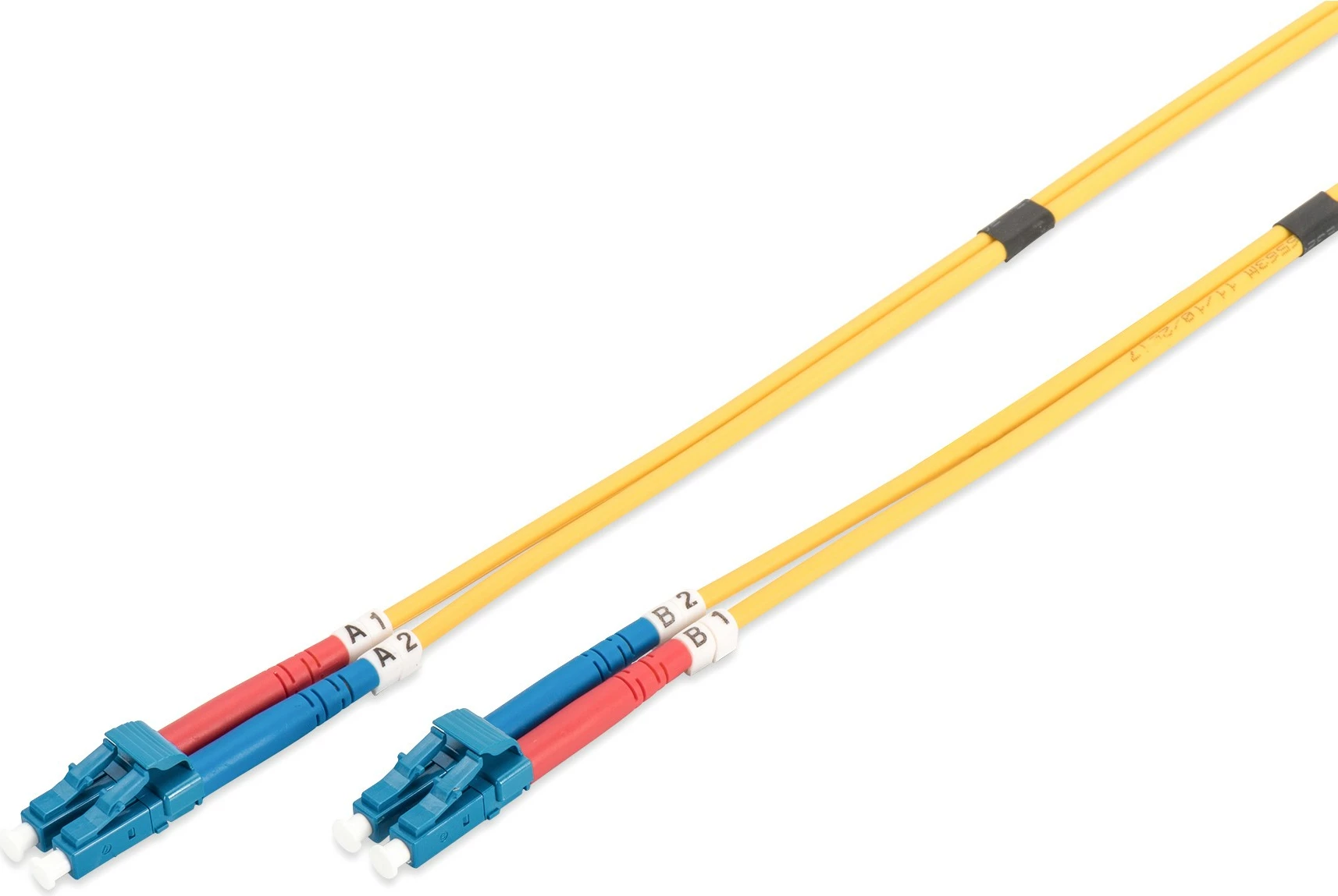 Optični kabel LC/LC singlemode OS2, 2 m, rumen – Digitus