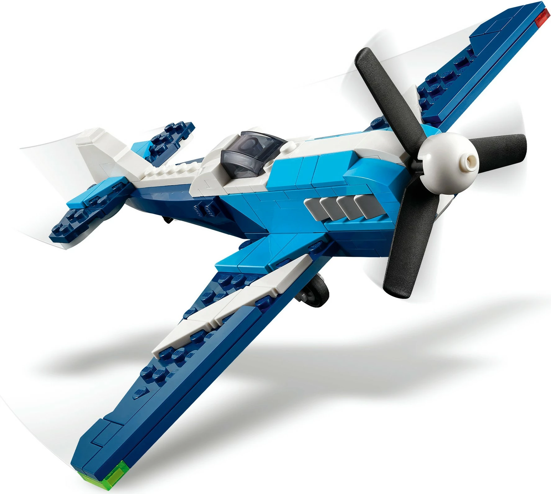Set za sestavljanje 3-v-1, LEGO Creator 31160, 178 kosov, dirkalni letalnik, moder