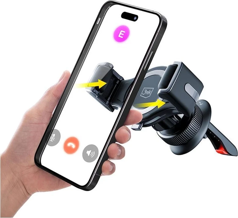 Držalo za telefon v avto, 3MK Memo Hug, črno