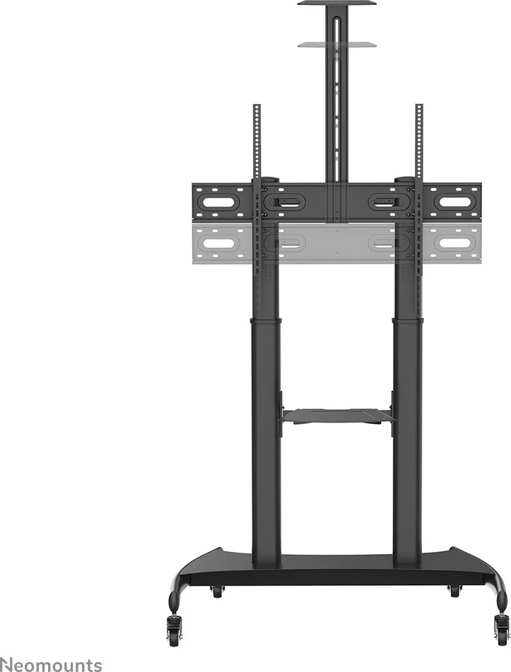 Voziček za TV Neomounts PLASMA-M1950E, za zaslone 60–100 palcev, nastavljiva višina, črn
