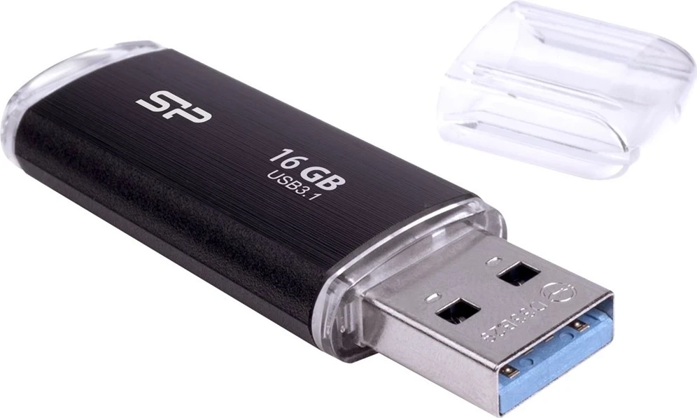 USB ključek Silicon Power Blaze B02, 16 GB, črn
