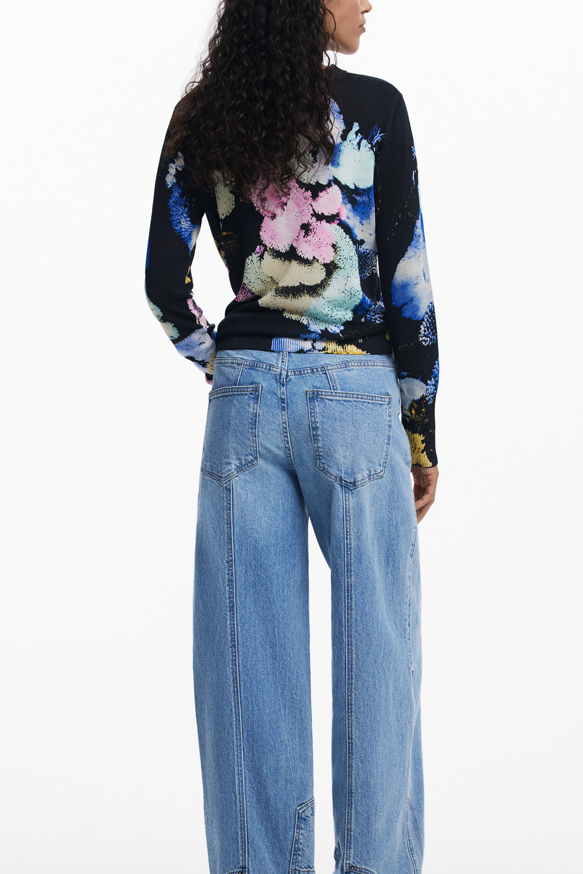 Pletenina Nenufar Lacroix Desigual, ženska, črna