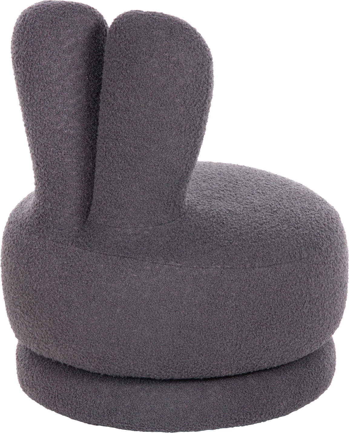 Vrtljiv stol s hrbtnim naslonom FRIVO FH9774.01 siva tkanina TEDDY 51x51x61Hcm