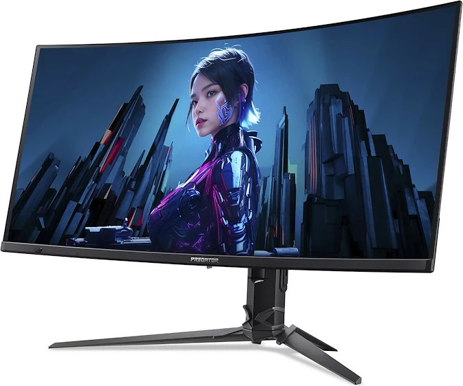 UltraWide Quad HD 34" QD-OLED monitor, Acer Predator UM.CXXEE.501, črn