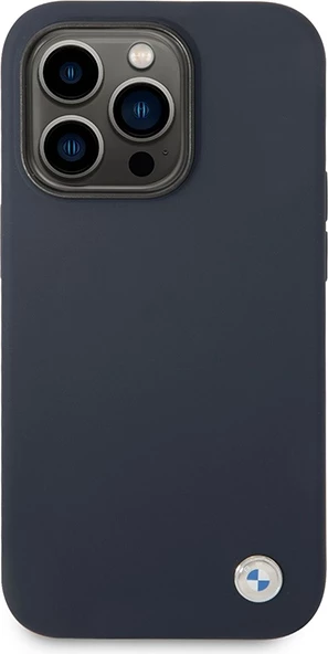 Silikonska zaščitna prevleka, BMW BMHMP14XSILNA za iPhone 14 Pro Max 6,7", MagSafe, mornarsko modra