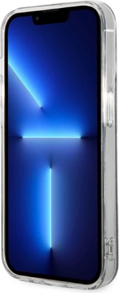 Trd ovitek z brezžičnim polnilcem za iPhone 14 Pro 6,1", Guess GUBPP14LH4EACSK, 4G Print, črn