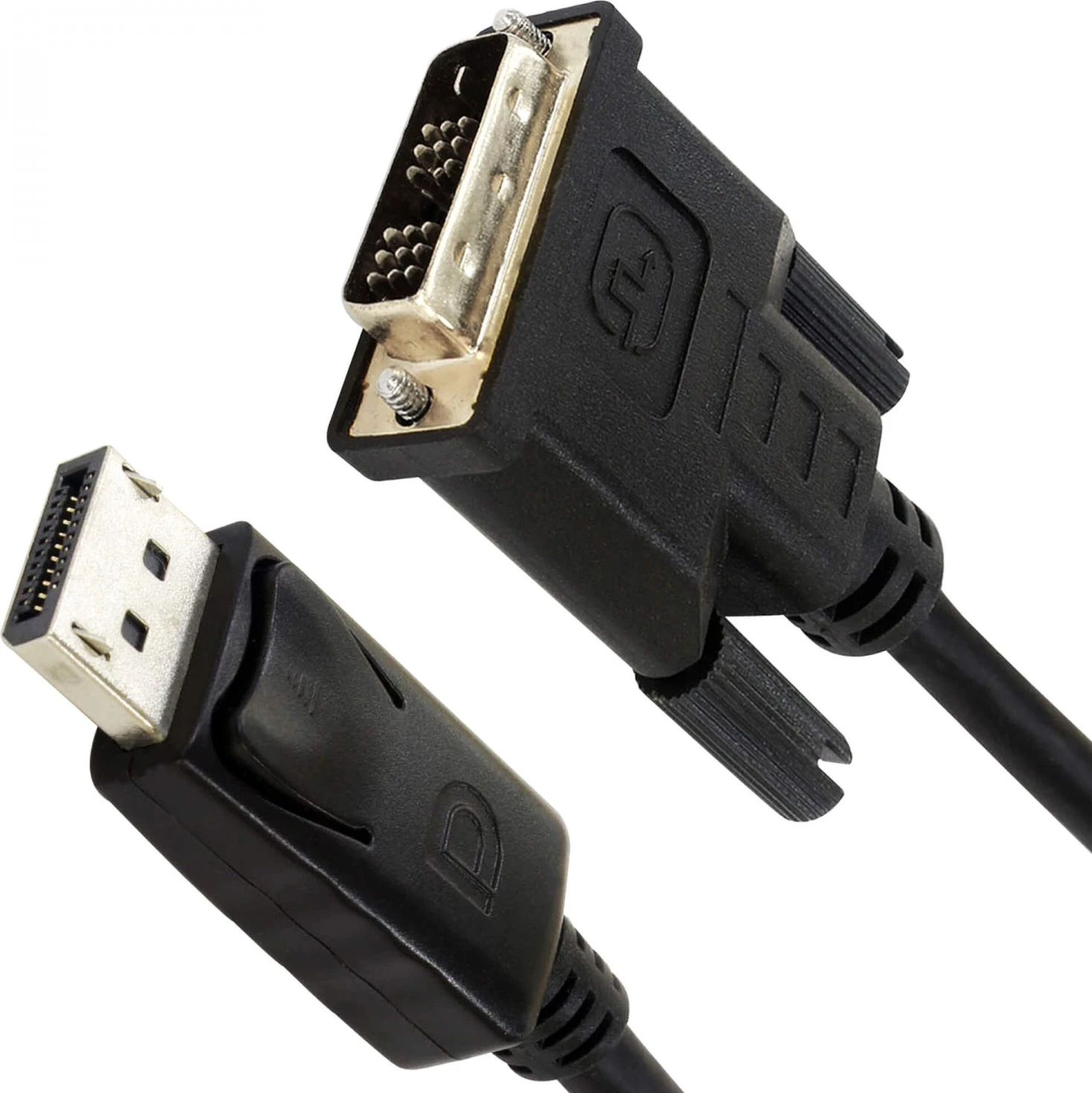 Kabel DisplayPort na DVI Unitek, 1,8 m, črn