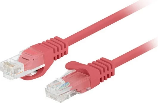 Kabel za omrežje Cat6, Lanberg PCU6-20CC-0100-R, 1 m, rdeč