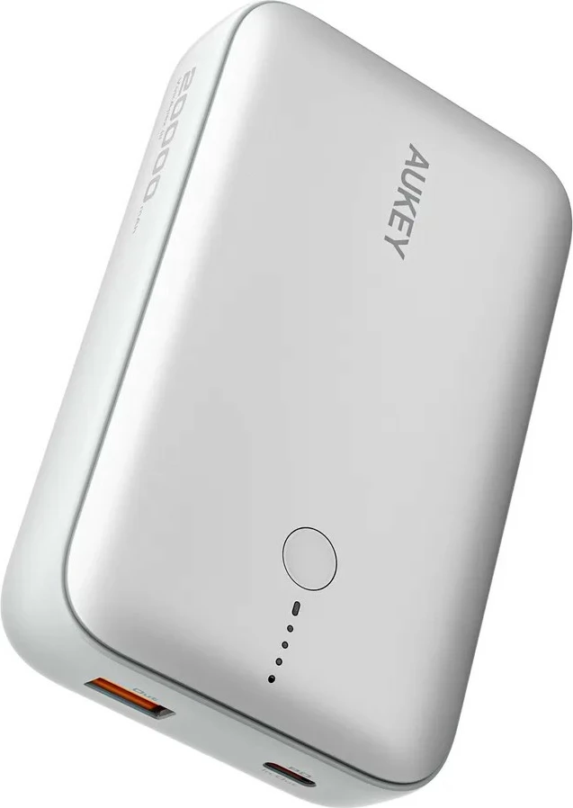 Power bank 20000 mAh, 22,5 W, 2x USB, bel — AUKEY PB-Y57 Spark Mini