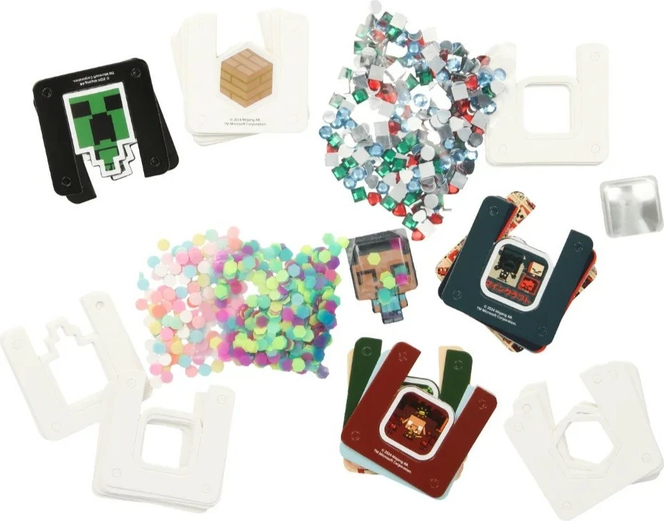 Dodatni komplet za ustvarjalnik 3D nalepk, Epee EP60479, Minecraft, do 30 nalepk, večbarven