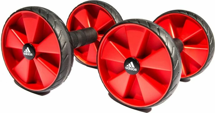 Kolesa za fitnes za krepitev telesa adidas ADAC-11604, 2 kosa, črno-rdeče
