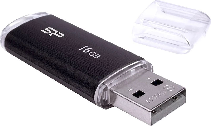 USB ključek Silicon Power, 16 GB USB Type-A 2.0, črn