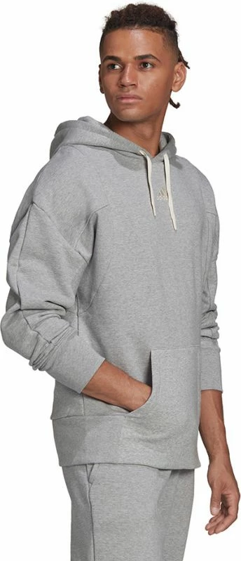 Duks s kapuco adidas, siv