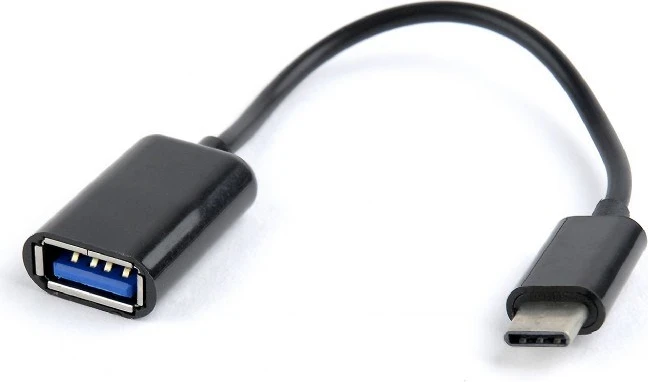 Kabelfleksibilen USB C na USB A 0,2 m, črn, Gembird A-OTG-CMAF2-01