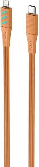 USB Type-C kabel Havit CB6255, 1 m, oranžen