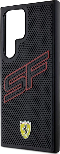 Ovitek Ferrari Big SF Perforated za Samsung Galaxy S24 Ultra, črn