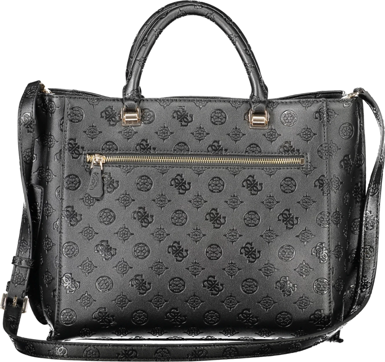 Elegantna ženska torbica Zarela GUESS JEANS, črna