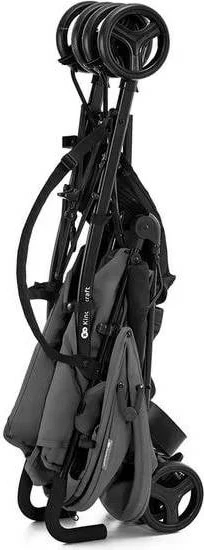 Otroški voziček Kinderkraft TIK, 1 sedež, jeklo, sivi