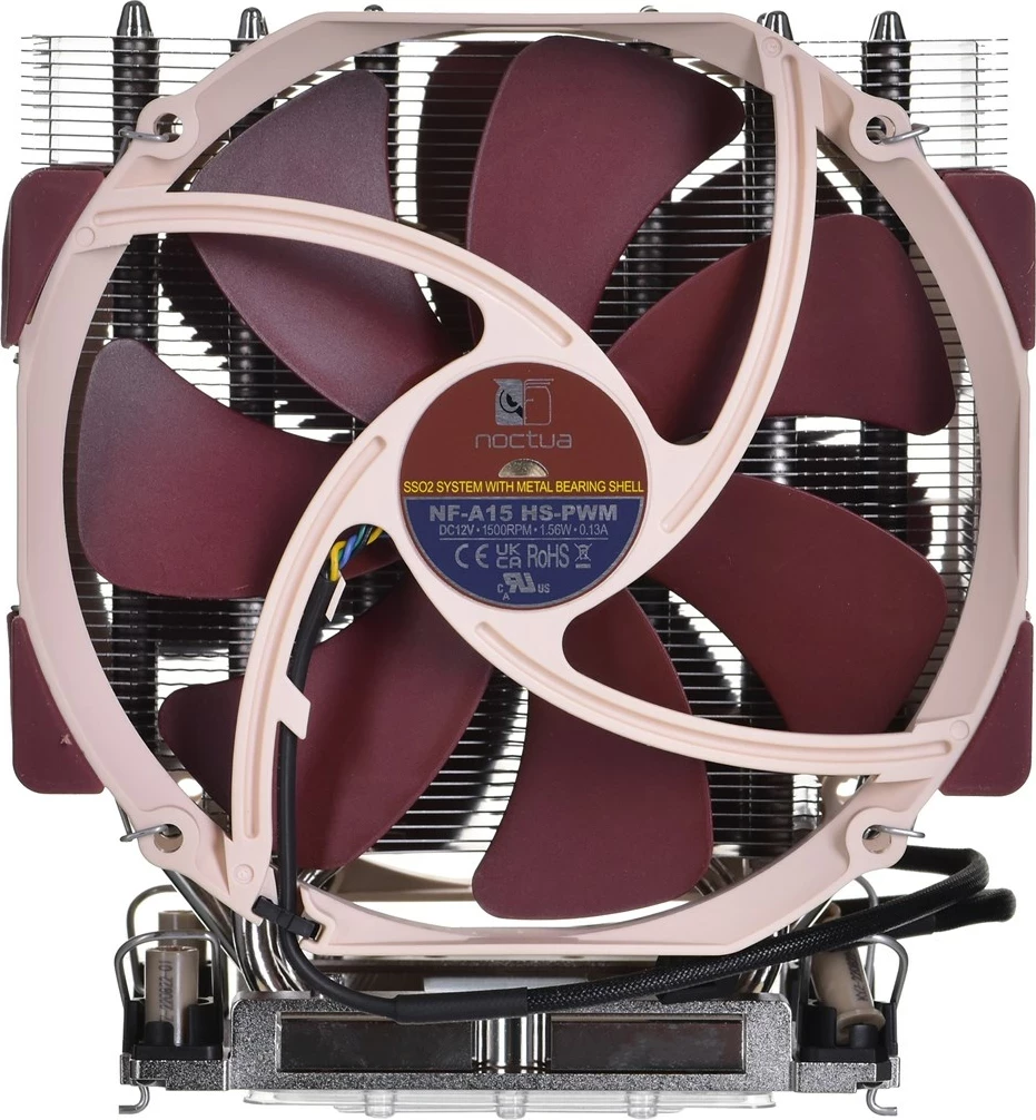 Zračni hladilnik Noctua NH-U14S DX-4677, 14 cm, rjav, svetlo rjav, srebrn