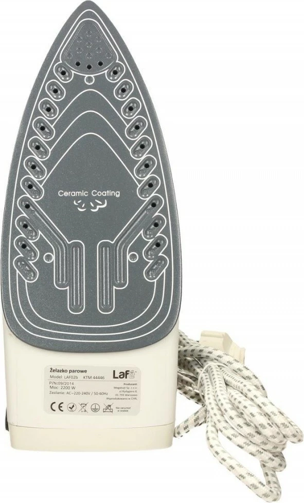 Parni likalnik, 2200 W, keramična plošča, črno/rdeč Lafe LAF02b