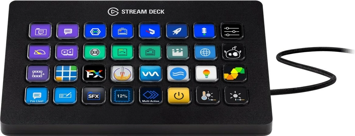 Konzola za upravljanje, 32 LCD tipke, Elgato Stream Deck XL, črna