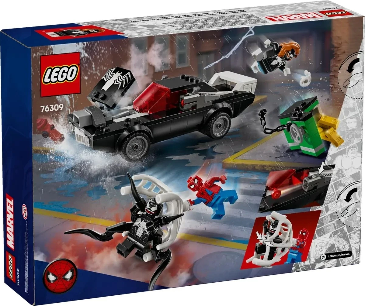Avtomobil Muscle Spider-Man proti Venom, LEGO Marvel 76309