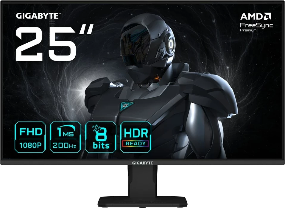 Gaming monitor 25" FHD, 200Hz, 1ms, HDR, črn - Gigabyte GS25F2