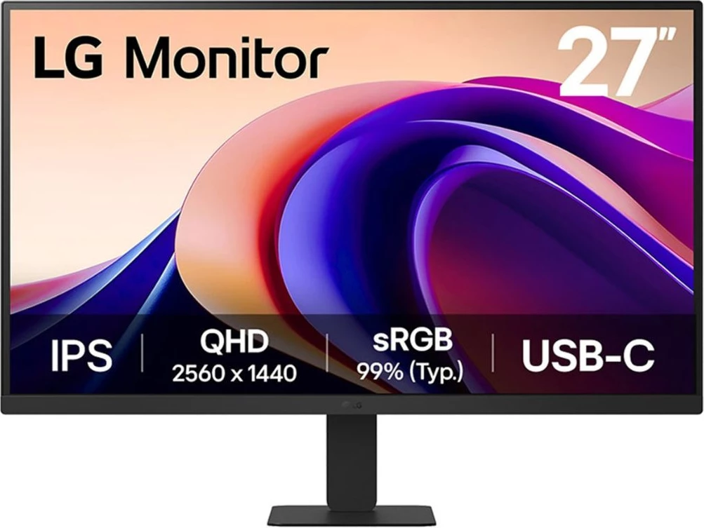 Monitor 27" QHD 2560×1440 IPS, USB-C, črn LG 27U631A-B