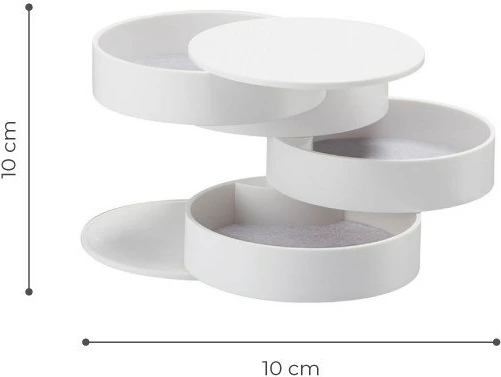 Organizator za ličila Hermia, MonarM - 110, bel