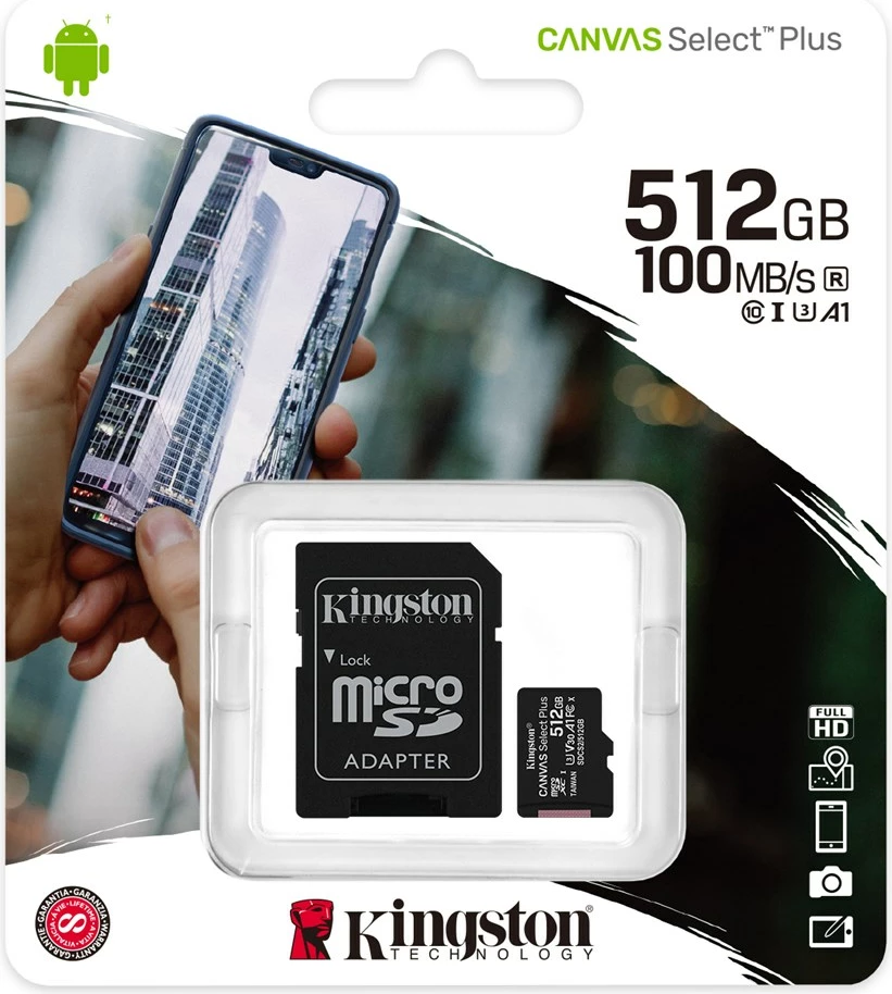 Kartica spomina Kingston Canvas Select Plus, 512 GB
