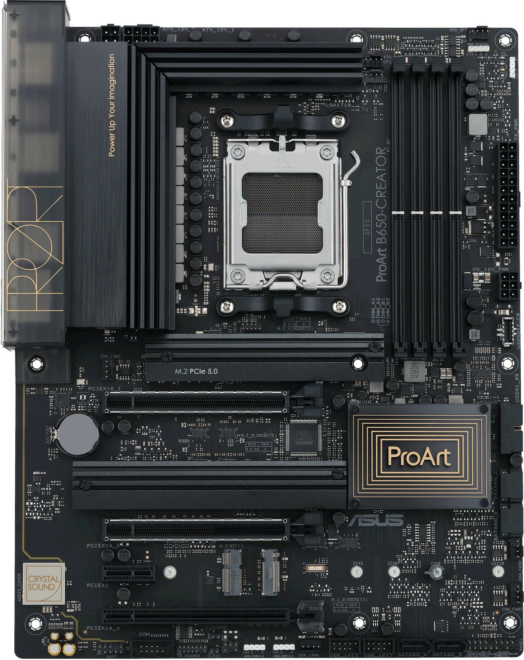 Napredna matična plošča ProArt B650-Creator ASUS, AMD Socket AM5, DDR5-SDRAM, 128 GB