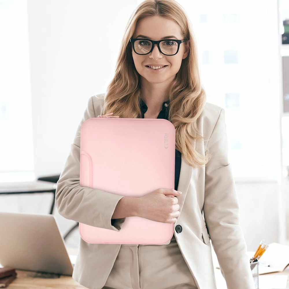 Neopren ovitek za prenosnik 13–14 inč, Tech-Protect, roza