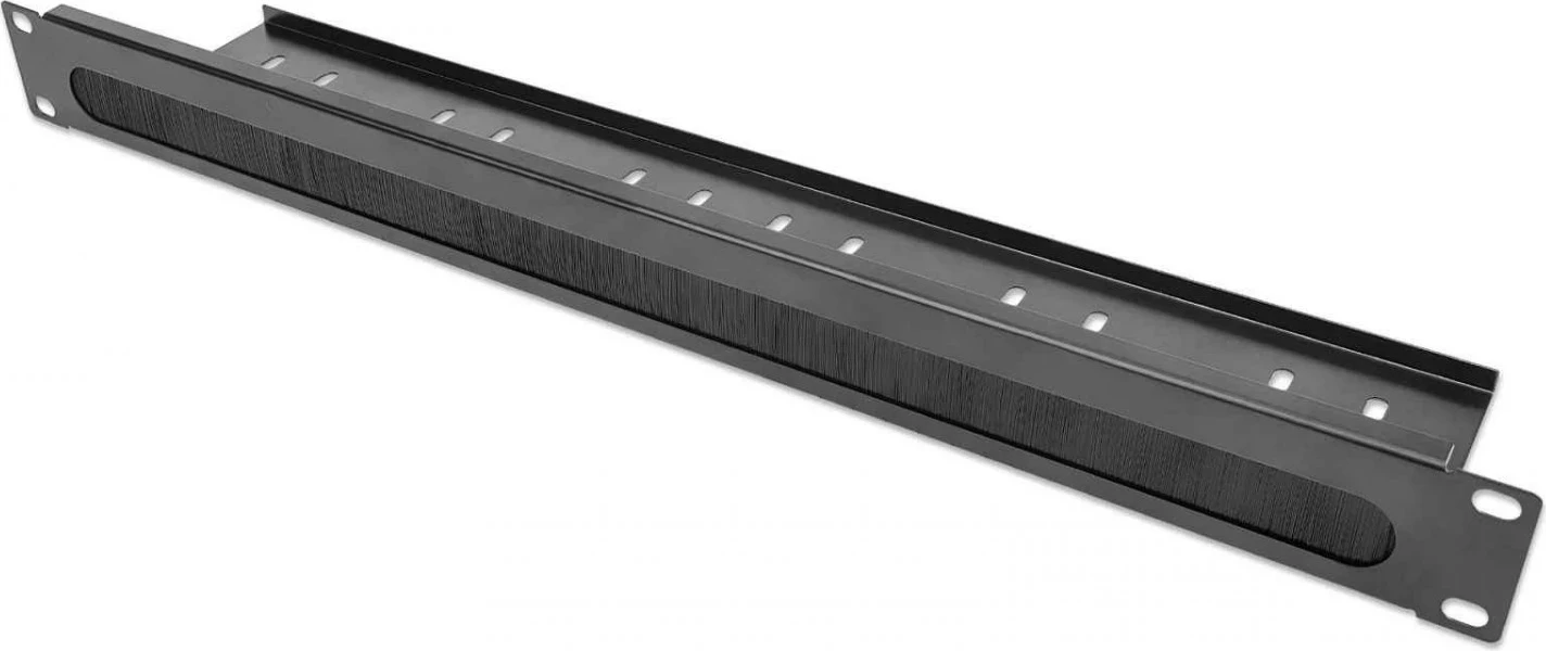 Panel za upravljanje kablov Intellinet 715812, 1U, črn, komplet 2 kosa