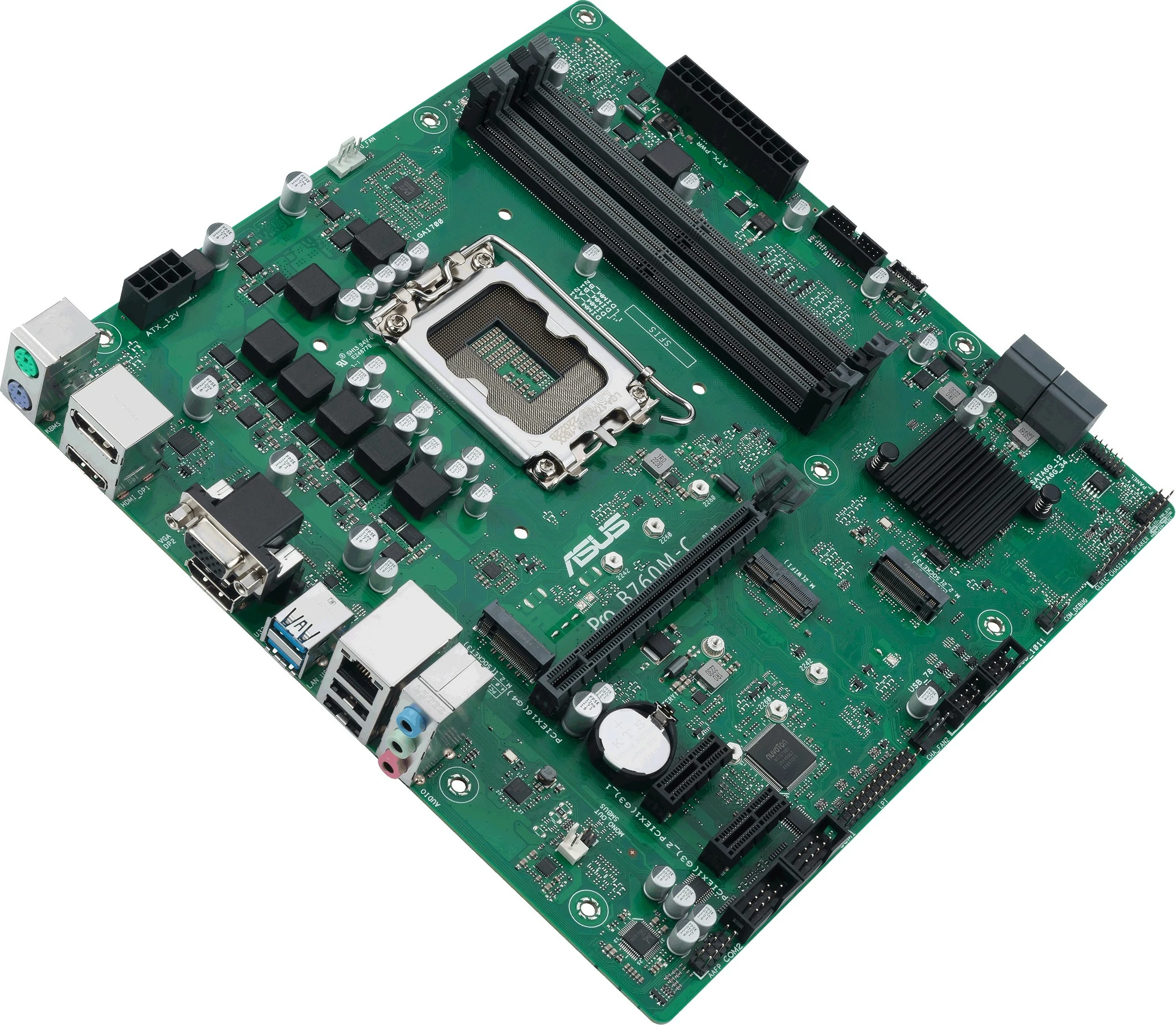 Plošča za računalnik ASUS PRO B760M-C-CSM, Intel, LGA 1700, DDR5-SDRAM, 128 GB