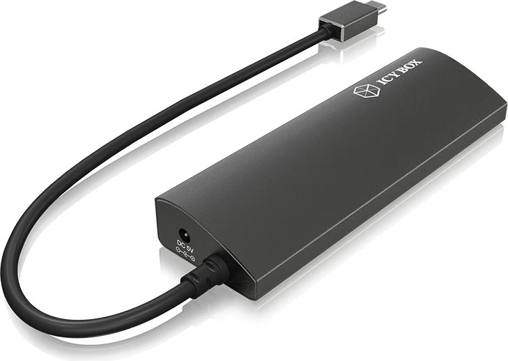 USB razdelilnik ICY BOX IB-AC6405-C, USB 3.2 Gen 1, 5000 Mbit/s, antracit