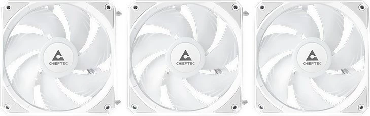 Sistem vodnega hlajenja Chieftec CLC-360-RGB-W, 3 ventilatorji 12 cm, bel