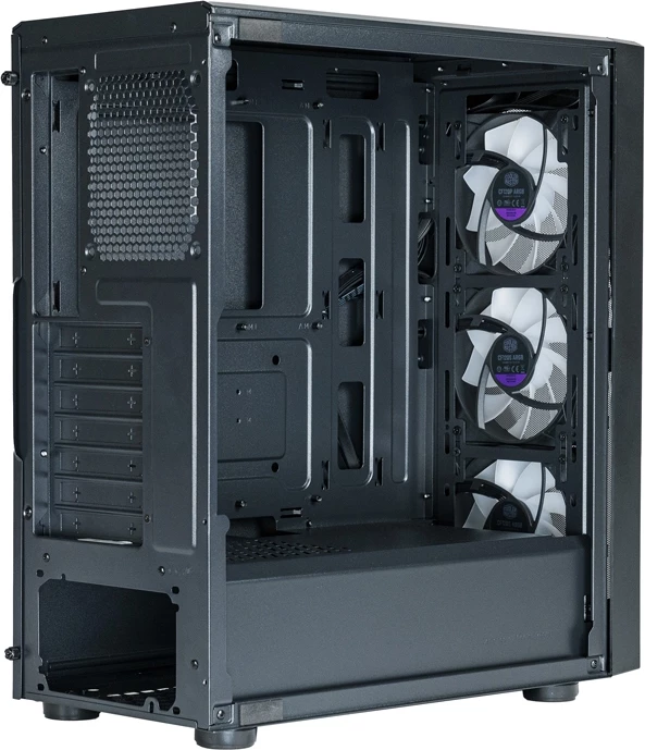 Ohišje Cooler Master CMP 520, z 3 ARGB ventilatorji, črno
