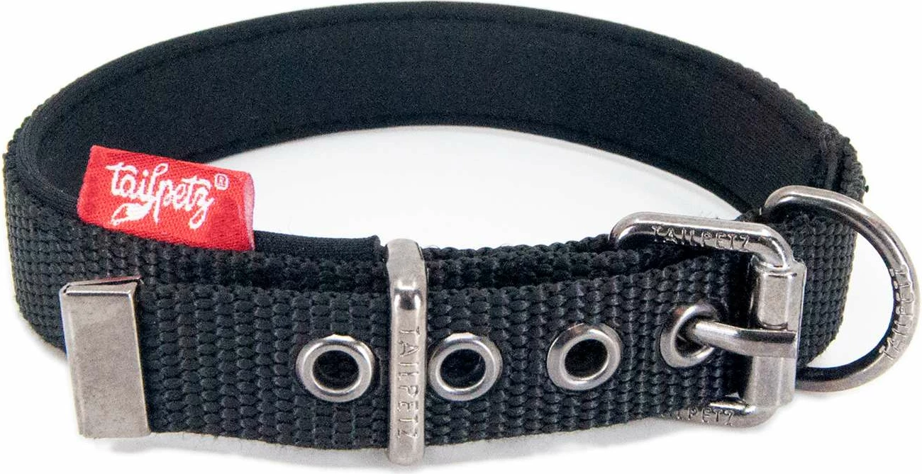 Ovratnik za psa, črn, Paws & Whiskers Comfy